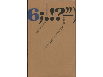 Rozmluvy 6/1986 - Literární a filozofická revue, 1986