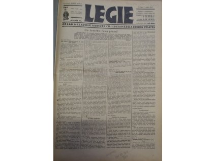 Legie - orgán nezávislé jednoty čsl. legionářů a kruhu přátel, ročník VI., 1931