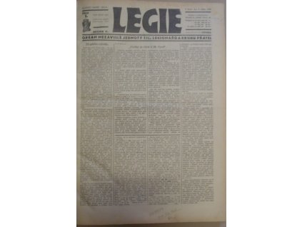 Legie - orgán nezávislé jednoty čsl. legionářů a kruhu přátel, ročník V., 1930