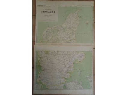 Poloostrov Jutsko - Halbinsel Jütland - Mapa 2 díly