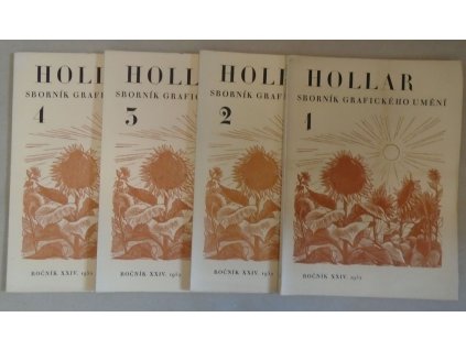 Hollar - sborník grafického umění - ročník XXIV. sv. 1-4 - s přílohami