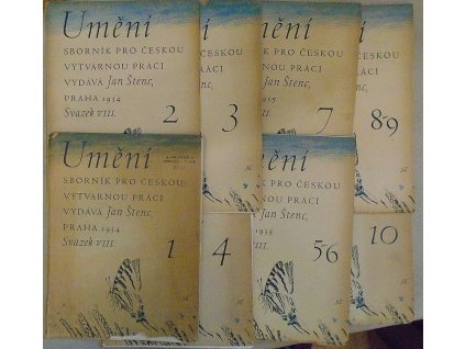 Umění - Sborník pro českou výtvarnou práci - ročník VIII. - čísla 1-10 - KOMPLETNÍ ROČNÍK