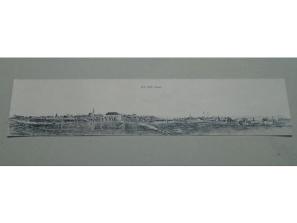 Dlouhá panoramatická pohlednice Královské město Velvary