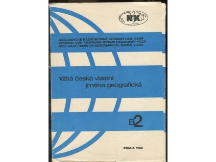 Názvy chránených území Slovenskej socialistickej republiky B2, 1981