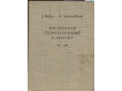Bibliografie československé slavistiky - 1961 - 1966