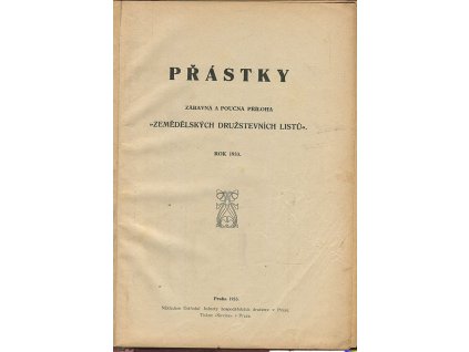 Přástky - zábavná a poučná příloha, 1933