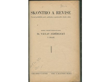 140664 skontro a revise vzorna prehlidka post pokladny a postovniho uradu vubec