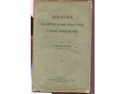 Soustava dlouhých slabik koncových v staré germánštině, Josef Janko, 1903