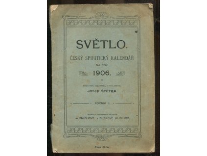 Světlo - český spiritistický kalendář na rok 1906 ročník II.