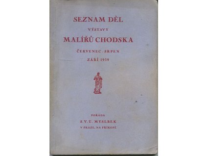 Seznam děl výstavy malířů Chodska – červenec–srpen