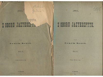 Z oboru jazykozpytu - Díl I-X