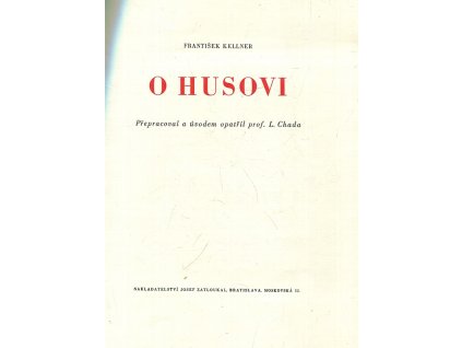 O Husovi, František Kellner, 1948