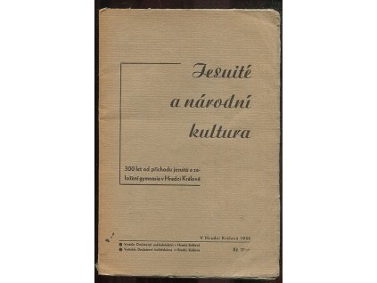 Jesuité a národní kultura – 300 let od příchodu jesuitů a založení gymnásia v Hradci Králové