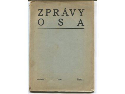 Zprávy OSA - ochranného sdružení autorského, ročník I., číslo 1