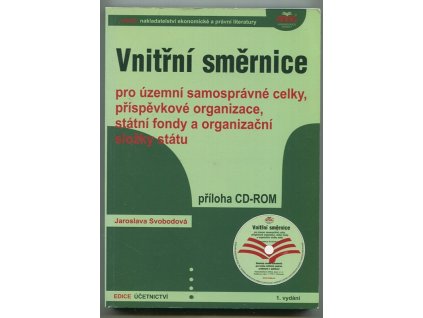 Vnitřní směrnice pro územní samosprávné celky, příspěvkové organizace, státní fondy a organizační složky státu