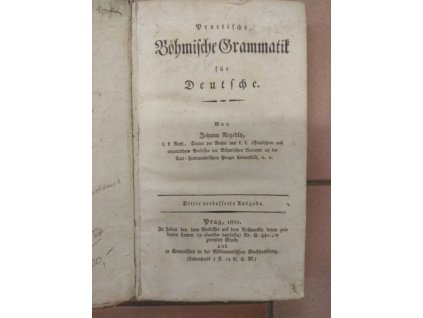 Practische Böhmische Grammatik für Deutsche