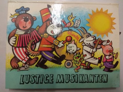 POP-UP leporelo Vojtěch Kubašta - Lustige Muzikanten, 1982