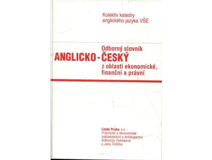 Odborný slovník anglicko-český z oblasti ekonomické, finanční a právní, 1994