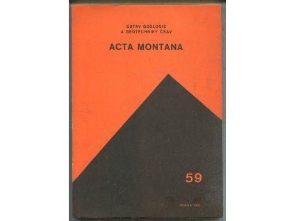 Acta Montana - Zprávy ústavu geologie a geotechniky ČSAV, 1982