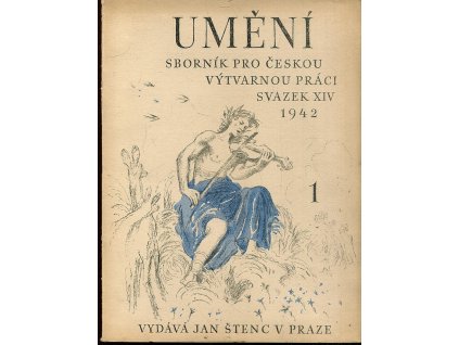 Umění - sborník pro českou výtvarnou práci, svazek XIV, rok 1942 - čísla 1-10, kompletní