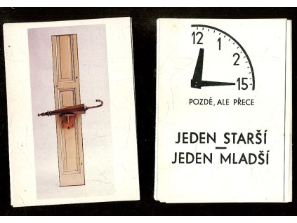 Jeden starší, jeden mladší – 12/15 – pozdě, ale přece – soubor pohlednic, 1988