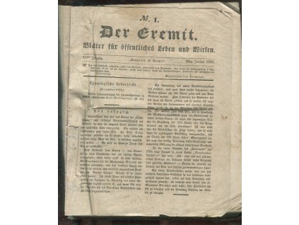 Der Eremit - Blätter für öffentliches Leben und Wirken 1-78 (Januar-Juni