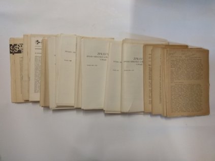 Konvolut zpráv Spolek sběratelů a přátel Exlibris v Praze cca 50 kus, roku 1952-1966