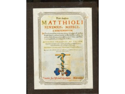 Herbář aneb bylinář: Senensis, Medici, Compendium, Pietro Andrea Matthioli, 1992