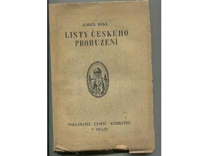 Listy českého probuzení, Karel Hikl, 1920