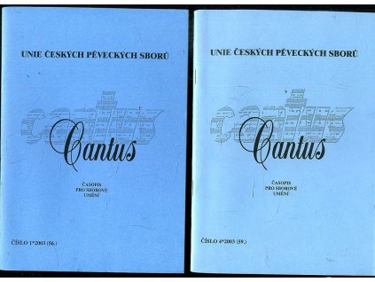 Cantus - časopis pro sborové umění - čísla 1-4 - KOMPLET