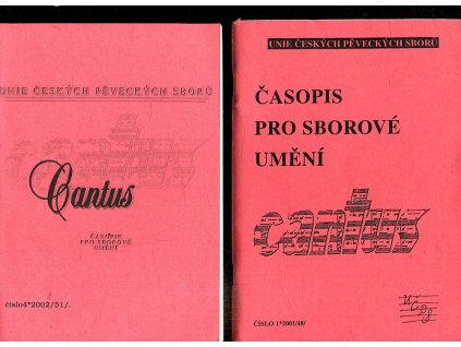 Cantus - časopis pro sborové umění - čísla 1-4 - KOMPLET, Miloslav Samek (red.), 2001