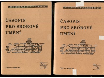 Cantus - časopis pro sborové umění - čísla 1-4 - KOMPLET