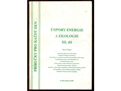 Úspory energie a ekologie. Díl 3