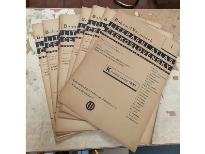 Literární atlas československý - obrazová historie naší literatury - 16 svazků, Bohumil Vavroušek, 1931