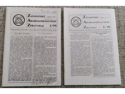 Západočeský archeoastronautický zpravodaj - ZAZ - občasník Klubu psychotroniky a UFO a Nadace na rozvoj odkazu dr. Ludvíka Součka - ročník IV. - čísla 1-5, Karel Houška (red.), 1995
