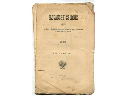 Slovanský sborník statí z oboru národopisu, kulturní historie a dějin literarního i společenského života - ročník IV. - čísla 1-12 - KOMPLETNÍ ROČNÍK, Edvard Jelínek (red.), 1885