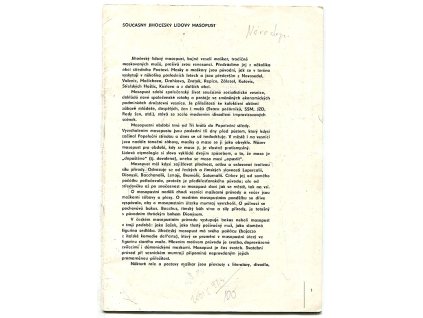 147837 jihocesky lidovy masopust masopustni maskary a masky z jiznich cech katalog vystavy ces budejovice cerven zari 1973