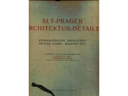 147903 alt prager architektur detaile attika aufbauten dachlucken dacher giebel balkone etc vierzig tafeln in lichtdruck serie 2