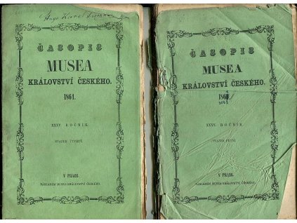 Časopis Musea království Českého - Svazek 1-4 - ročník XXXV., Václav Nebeský (red.), 1861