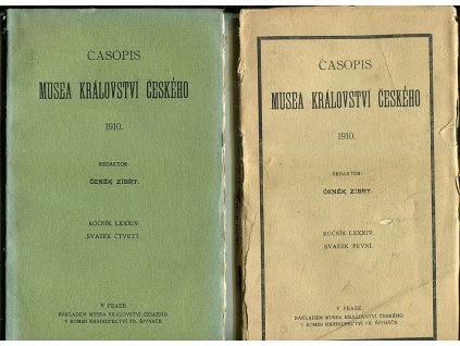Časopis Musea království Českého - Svazek 1-4 - ročník LXXXIV., Čeněk Zíbrt (red.), 1910