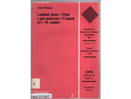 Latinská škola v Plzni a její postavení v Čechách (13.-18. století)