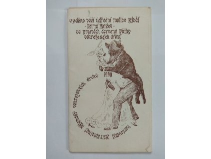 Lístkový myslivecký ilustrovaný kalendář 1990 Maršovskej zastrkatelnej kalendář vohrozenejch druhů, 1990