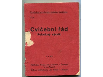 Cvičební řád - Pořadový výcvik, 1940