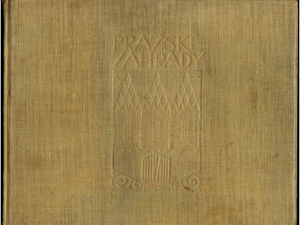 Pražské zahrady - 6 trojbarevných a 17 jednobarevných tisků podle přírody, 8 kreseb tužkou A. Kašpara, 22 lepty a rytiny podle A. Balzera, J. Berky, V Morstadta, C. Peschka, K. Postela, A. Pucherny, J. Rattaye, A. E. Stache, Jos. Šembery a F. B. Wern