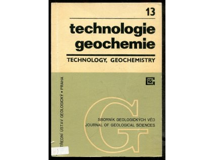 Technologie, geochemie - Technology, geochemistry 13, Jiří Vtělenský, 1975