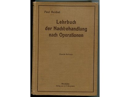 Lehrbuch der Nachbehandlung nach Operationen