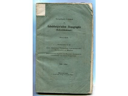 153165 kurzgefasstes lehrbuch der gabelsbergerschen stenographie