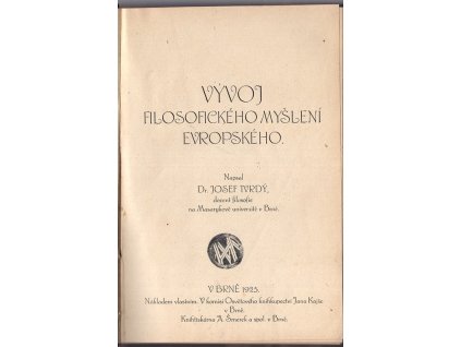 Vývoj filosofického myšlení evropského