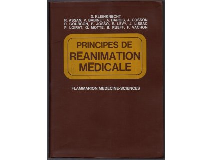 Principes de réanimation medicale, Dieter Kleinknecht, 1977