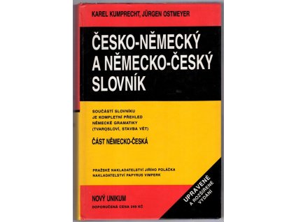 Česko-německý a německo-český slovník : nový Unikum, Karel Kumprecht, 1996